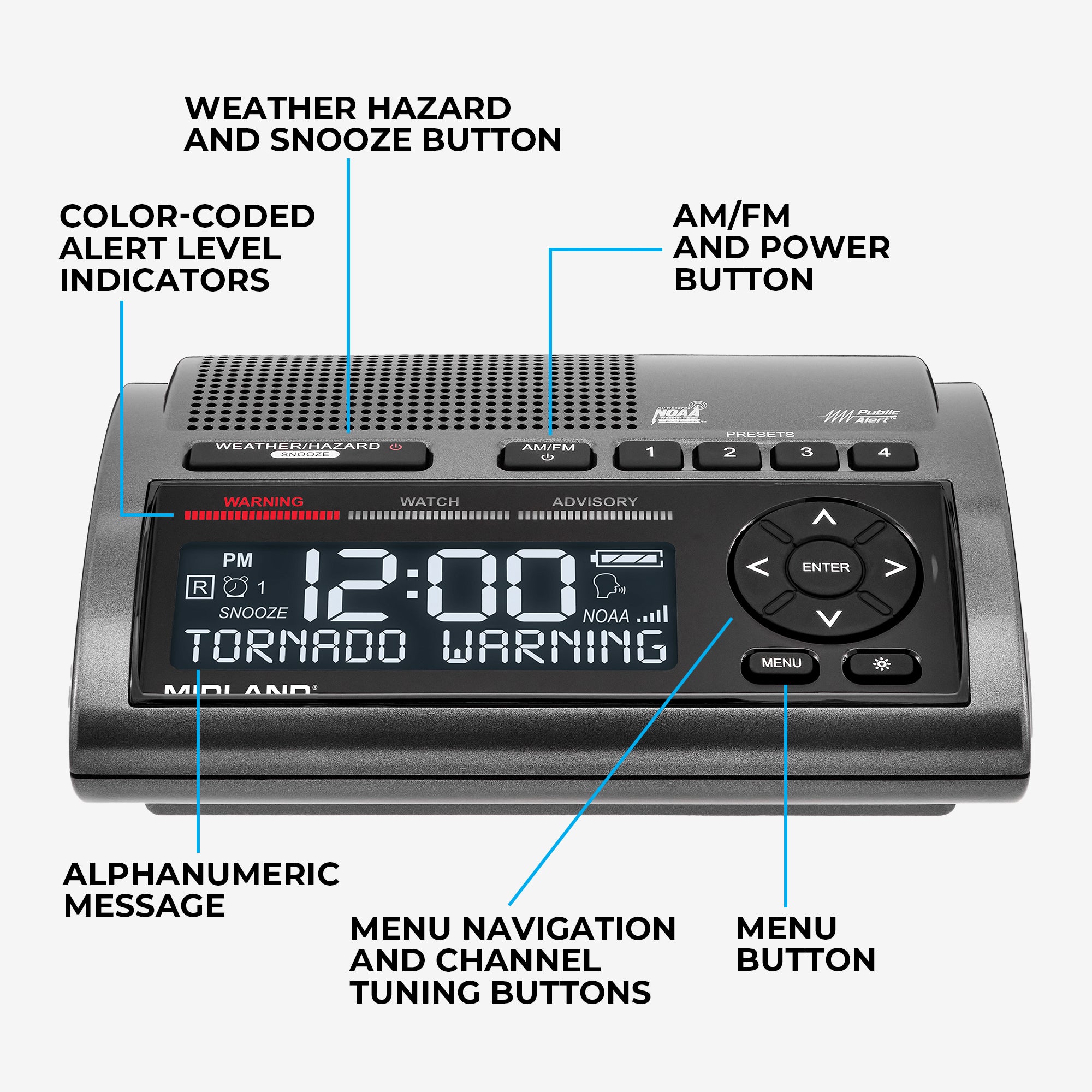 WR400 Deluxe NOAA Weather Alert Radio - Image 2