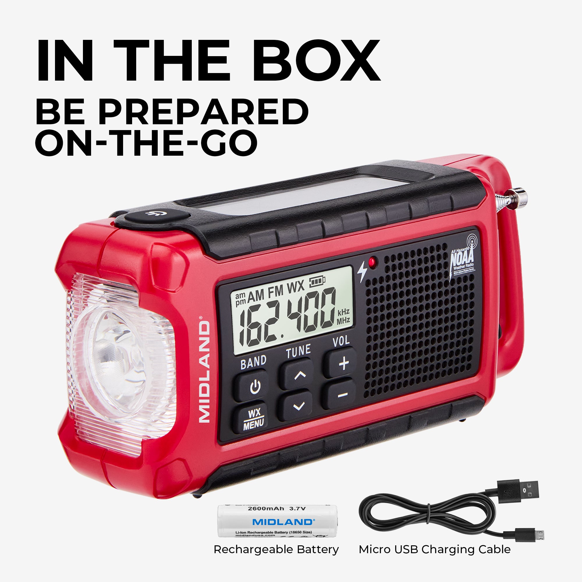 ER210 Portable Emergency Crank Weather Radio - ER210 - Image 5