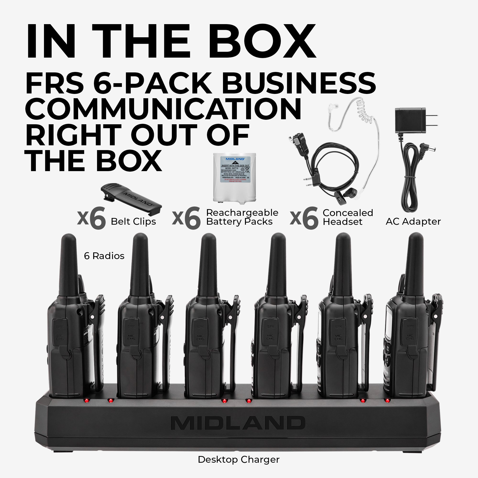 LXT600 BizTalk FRS Two‑Way Business 6‑Pack Bundle - LXT600BBX6 - Image 9