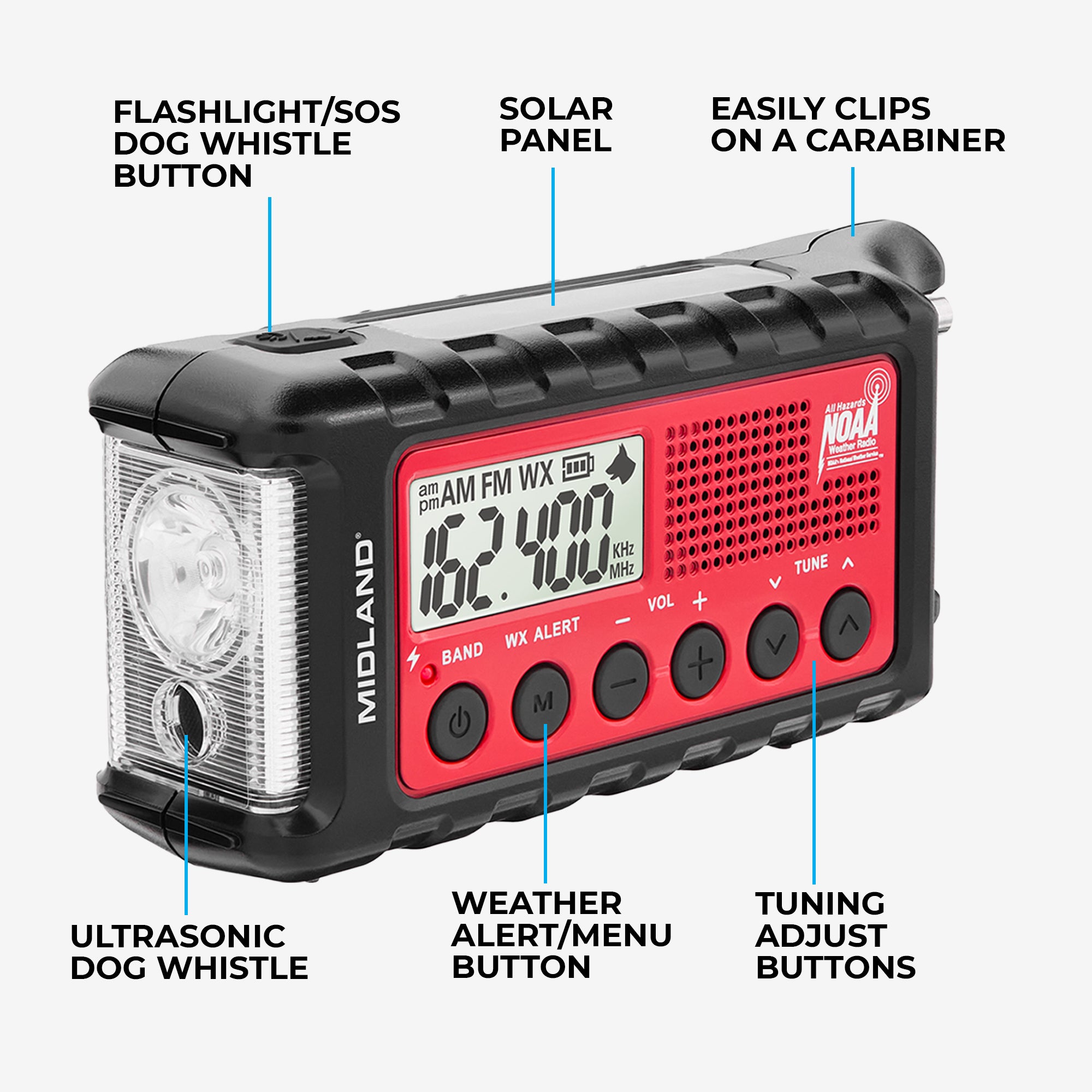 ER310 Portable Emergency Crank Weather Radio - ER310 - Image 2