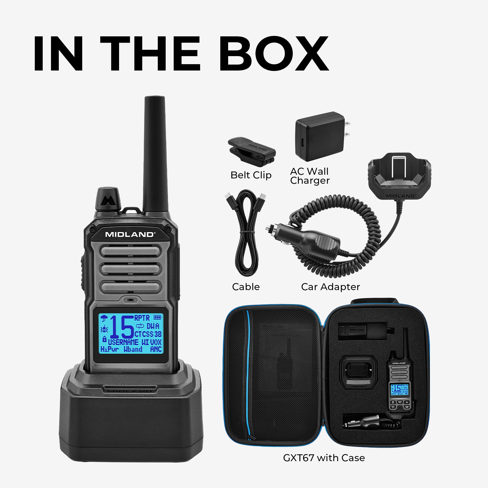 GXT67 GMRS 5‑Watt Walkie Talkie - GXT67PRO - Image 2