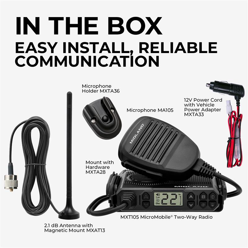 MXT105 5-Watt GMRS Micromobile Two-Way Radio - Image 2