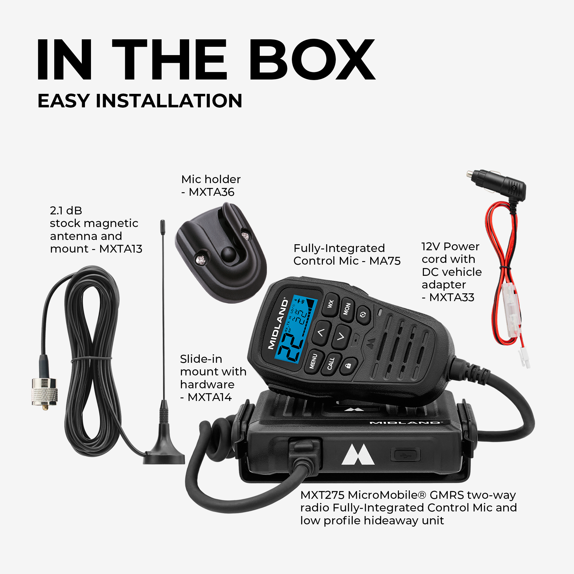 MXT275 15W MicroMobile GMRS Two-Way Radio - Image 11