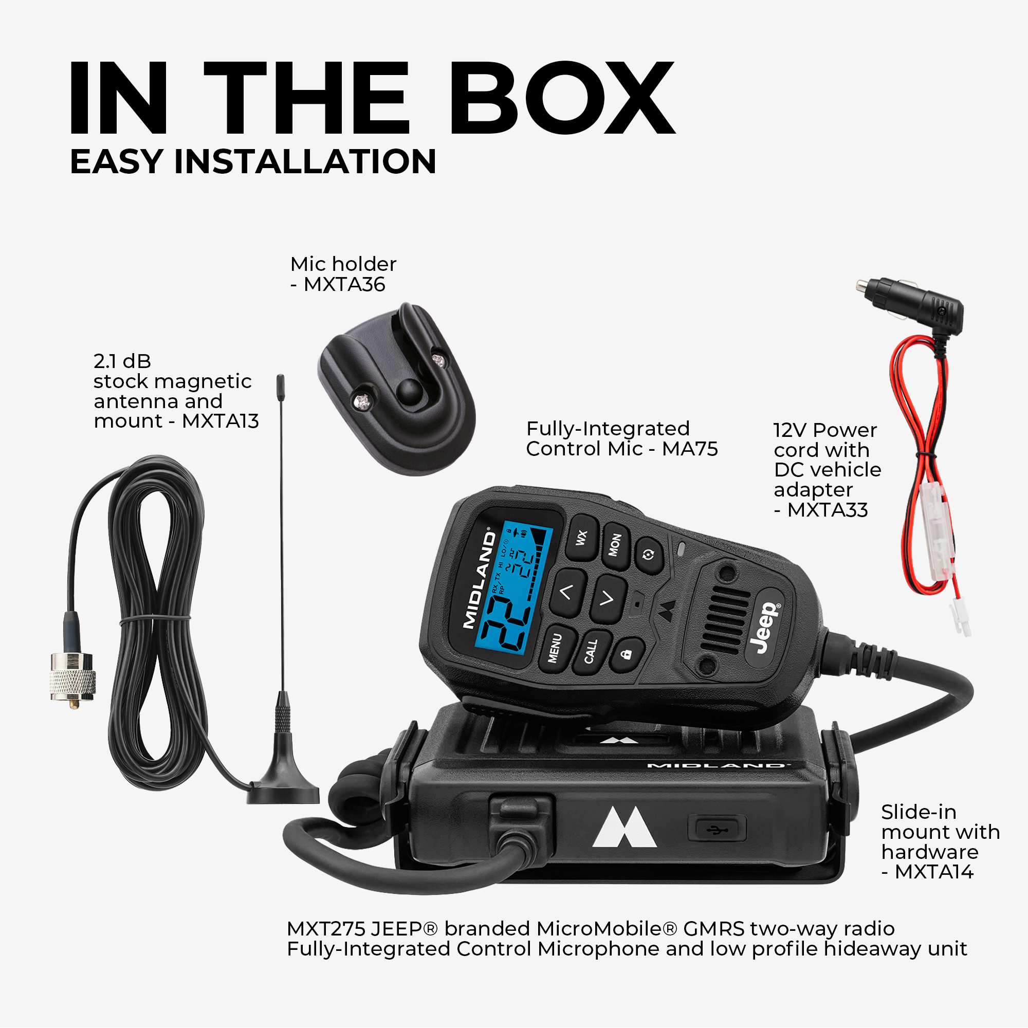 MXT275 15W MicroMobile GMRS Two-Way Radio - Image 7