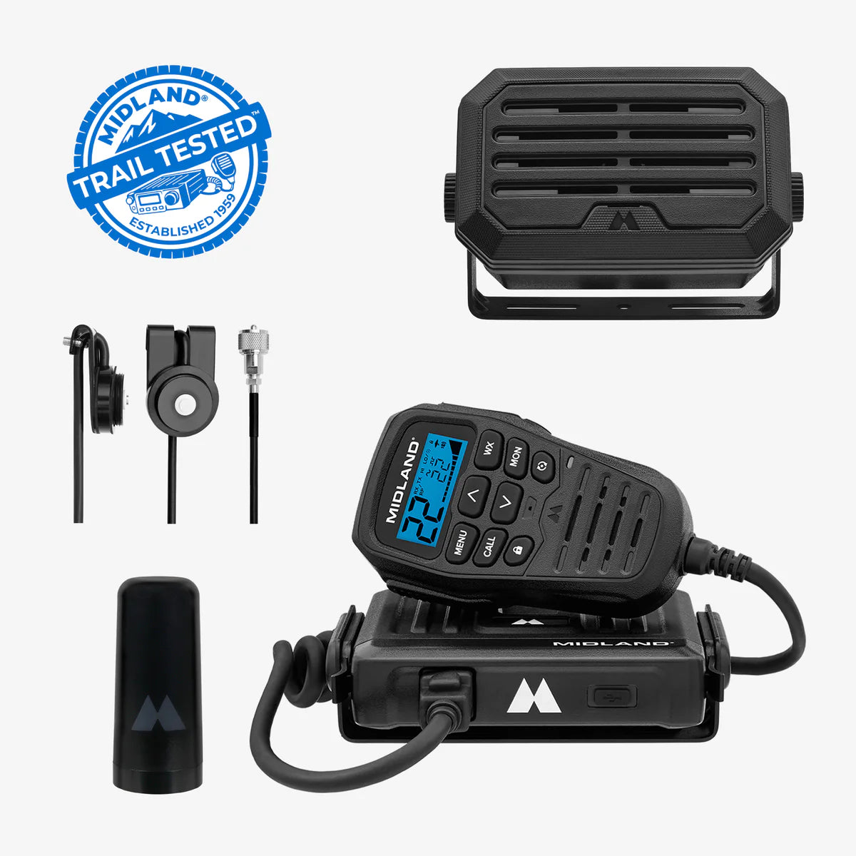 MXT275SPKM 15W MicroMobile GMRS Two-Way Radio | Range Runner Trail Kit