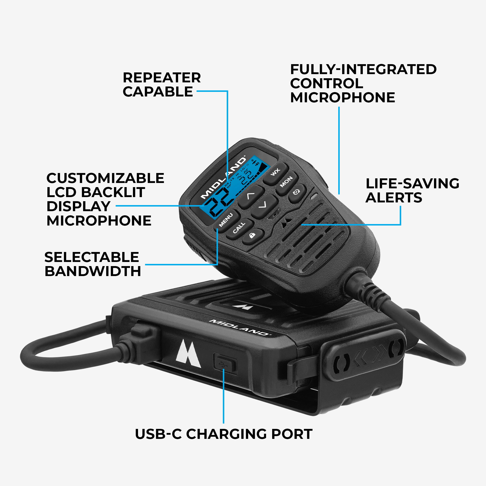 MXT275SPKM 15W MicroMobile GMRS Two-Way Radio | Range Runner Trail Kit - Image 2