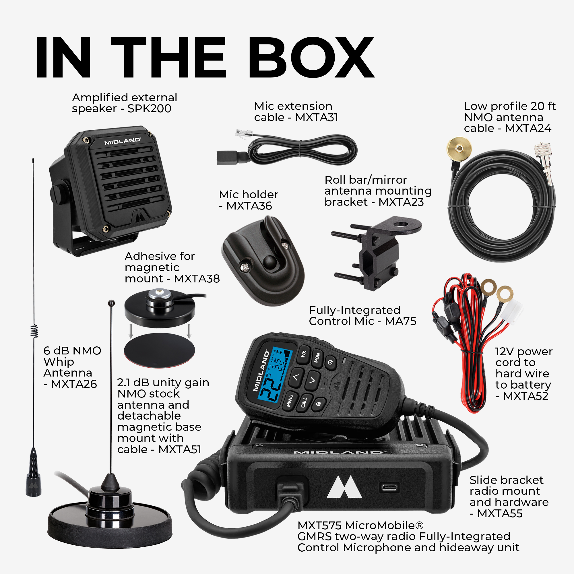MXT575SPVP 50W MicroMobile GMRS Two-Way Radio | Extended Range Bundle - Image 2