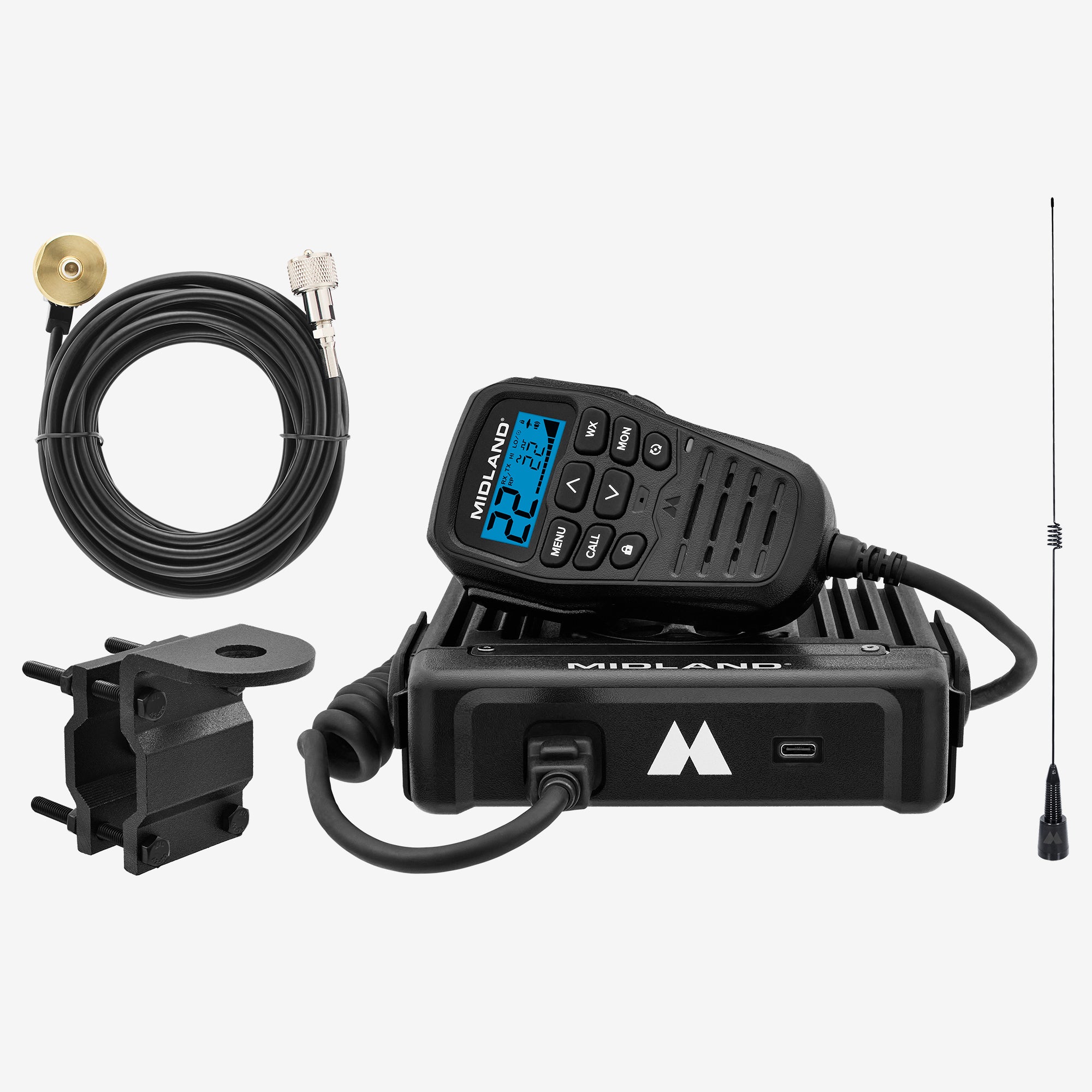 MXT575VP4‑WHIP 50W MicroMobile GMRS Two-Way Radio | Whip Bundle