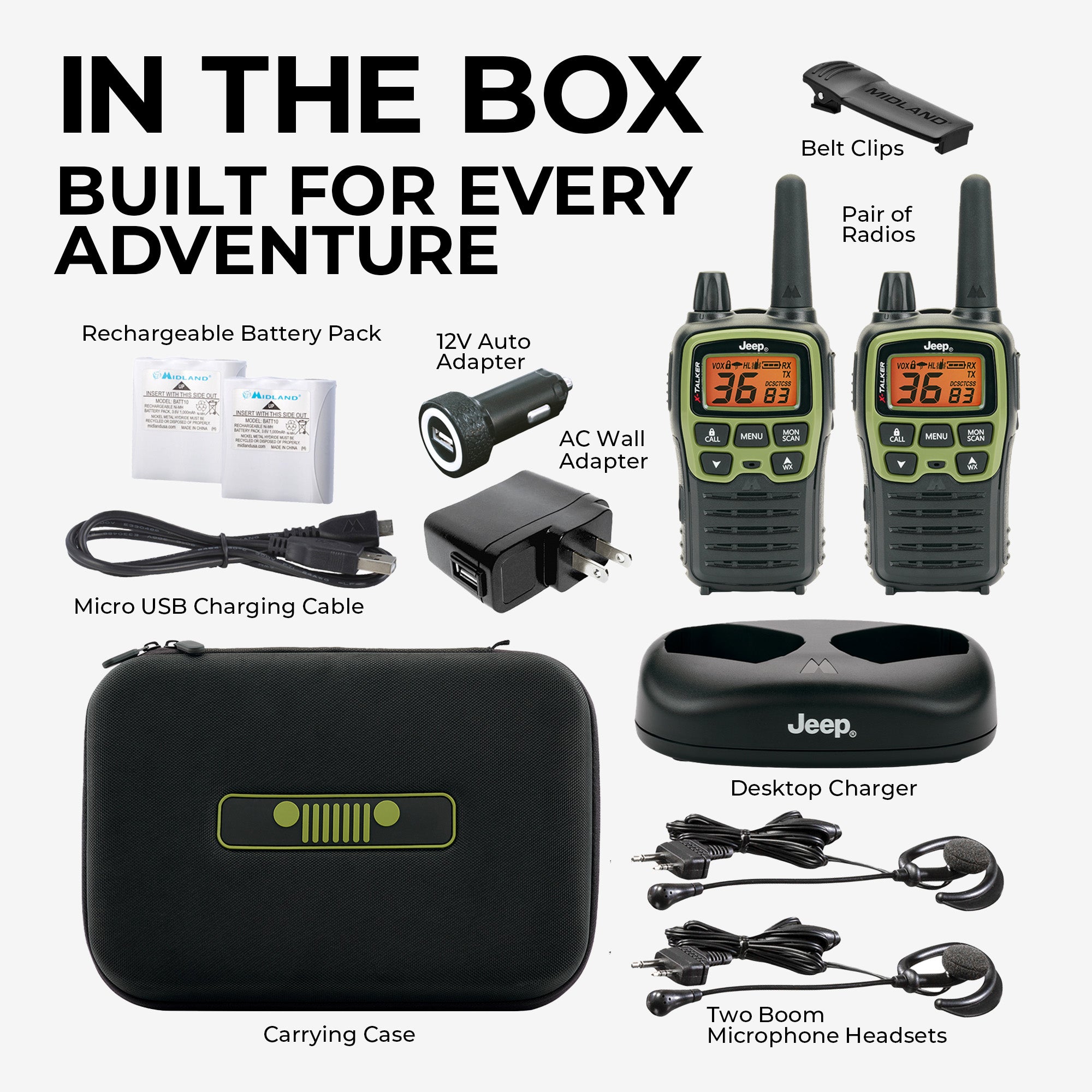 T77VP5 X-Talker Jeep Walkie Talkie Bundle - T77VP5 - Image 3